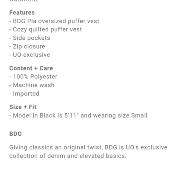 Urban Outfitters BDG The Pia Hot Pink Puffer Vest - Picture 4 of 8